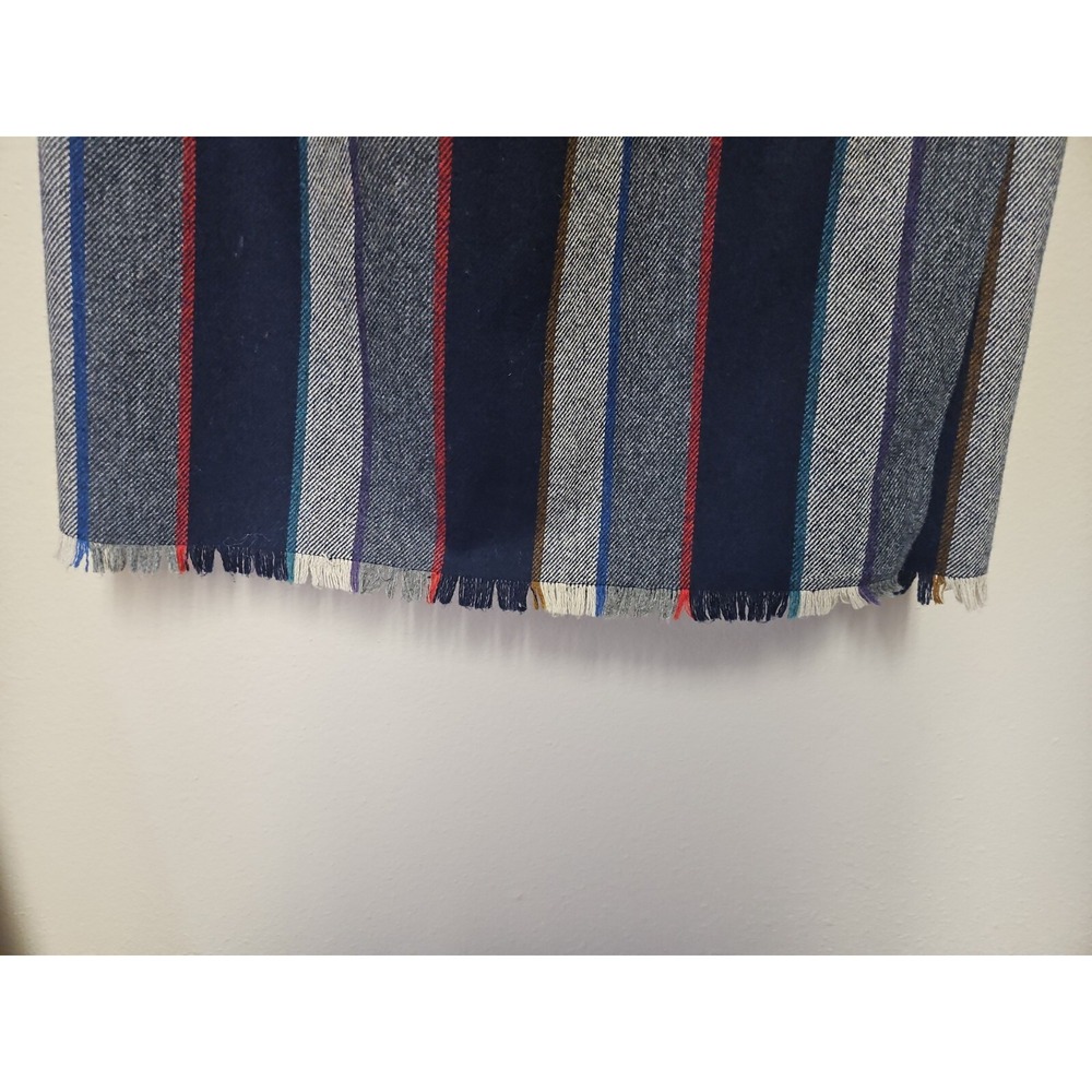 Haberdashery Collection Personal Vintage Wool Skirt Red Blue‎ - Size 14 - Picture 2 of 4